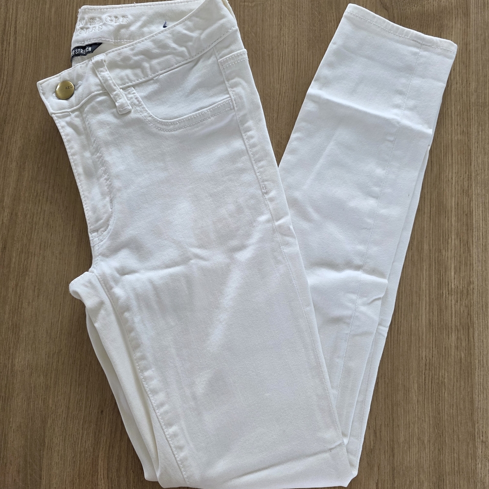 American Eagle Outfitters Women's White Skinny Jeans
